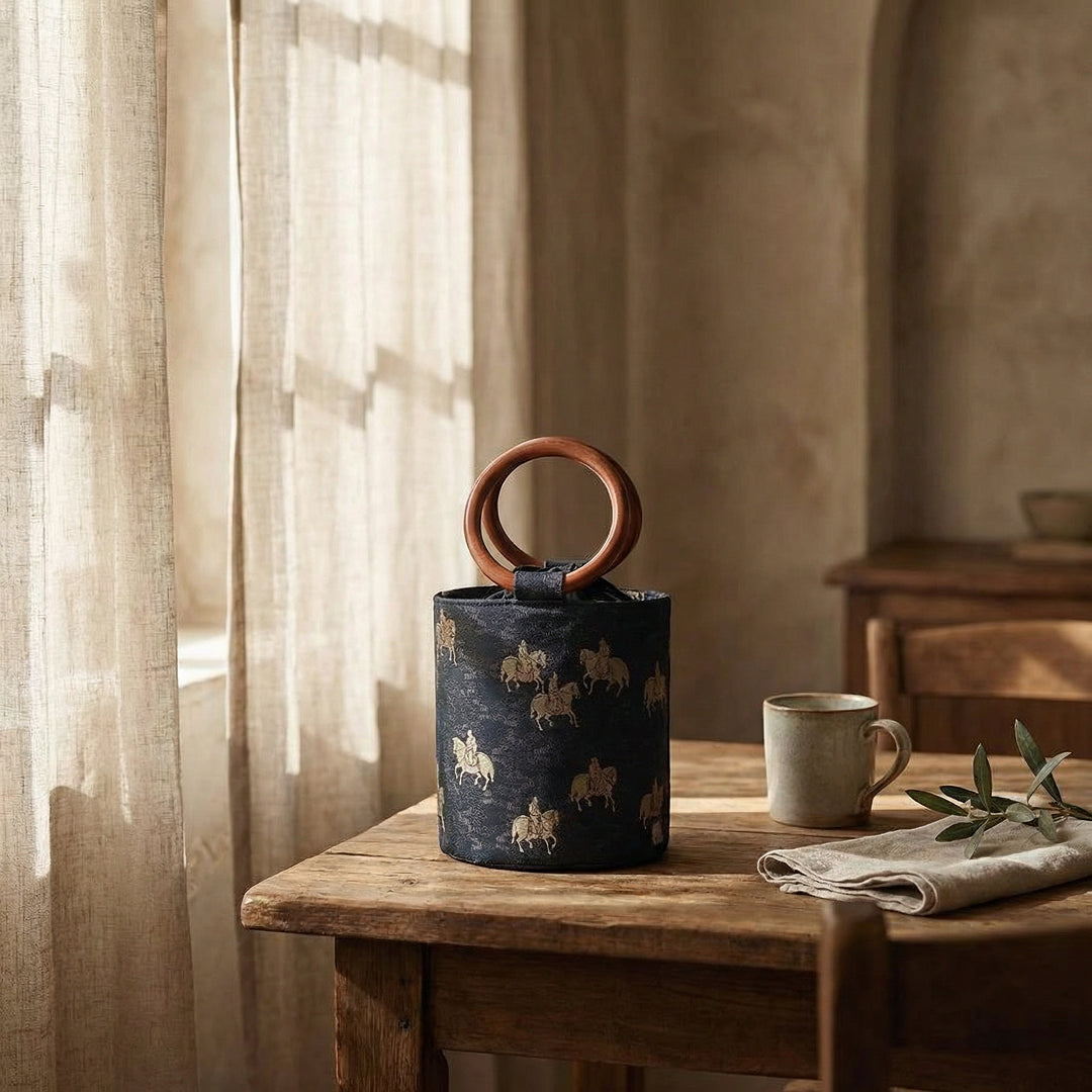 Silk Jacquard Daily Carry Bag