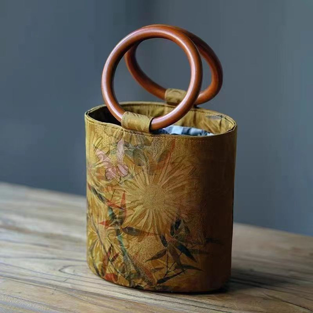 Silk Jacquard Daily Carry Bag