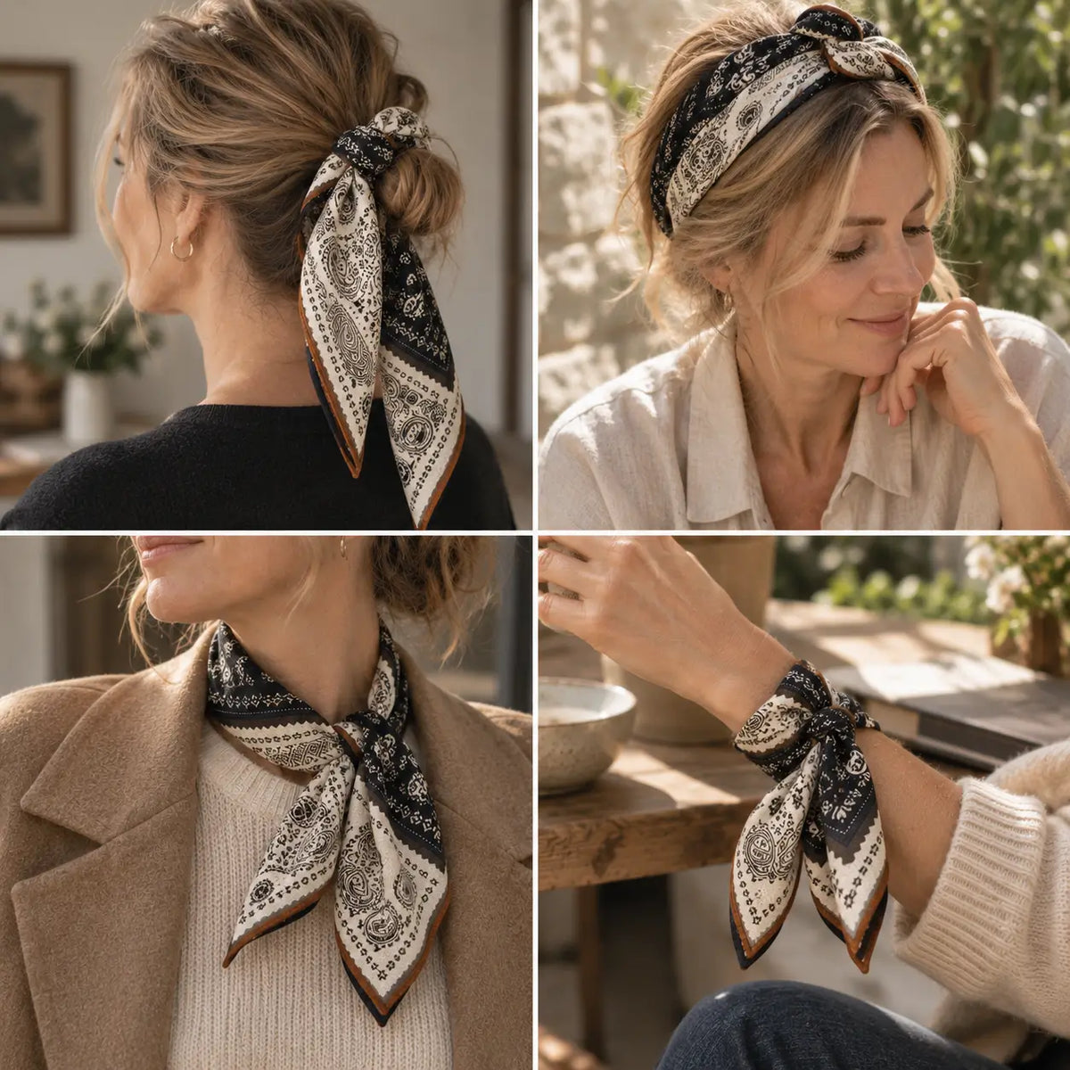 Natural Veil | Wool & Silk Neck Wrap // 002