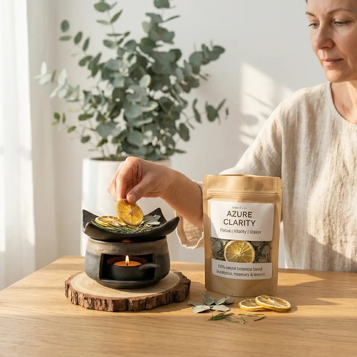 Azure Clarity Botanical Blend - Eucalyptus, Rosemary & Lemon