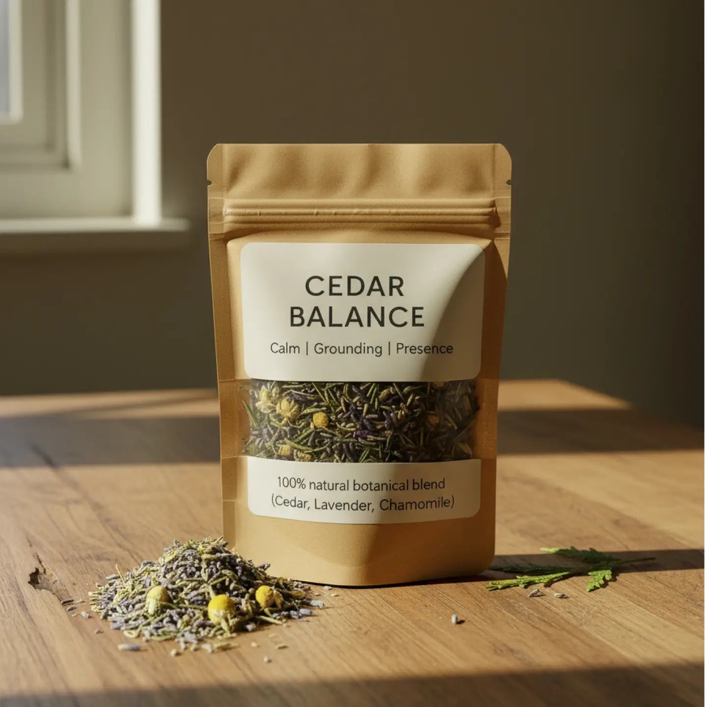Cedar Balance Herbal Blend (Calm & Grounding)