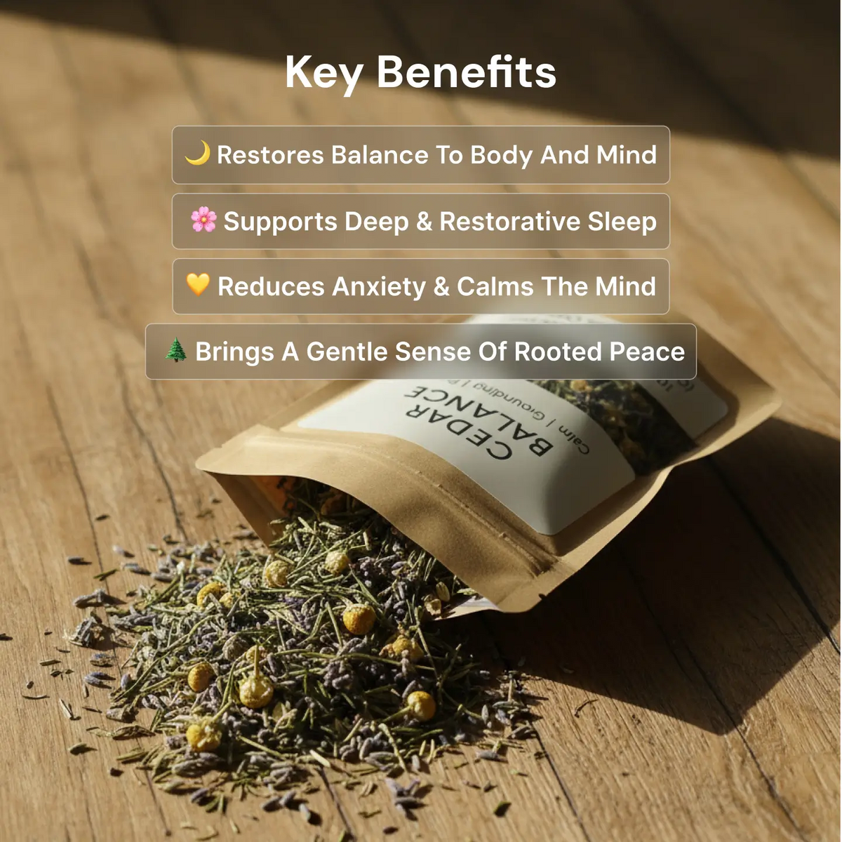 Cedar Balance Herbal Blend (Calm & Grounding)