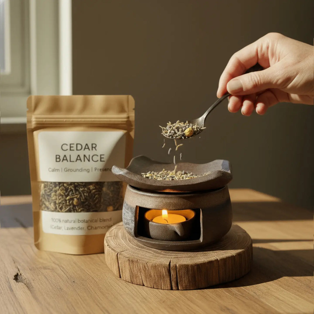 Cedar Balance Herbal Blend (Calm & Grounding)