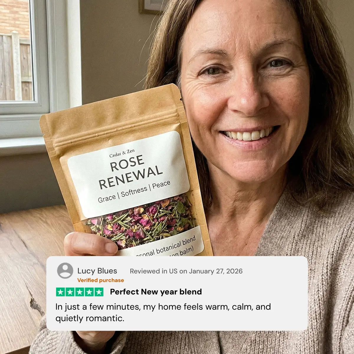 Rose Renewal Botanical Blend - Rose, Rosemary & Lemon Balm